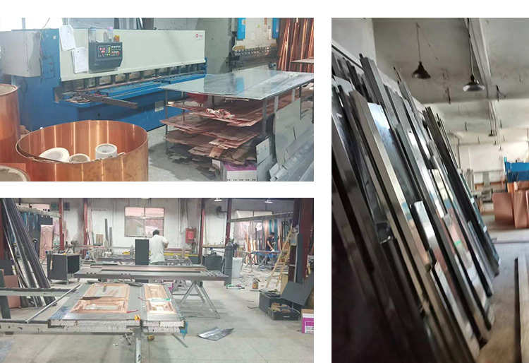 别墅大门对开入户门进户门非标定制纯铜门子母门双开门防盗门家用(图7)