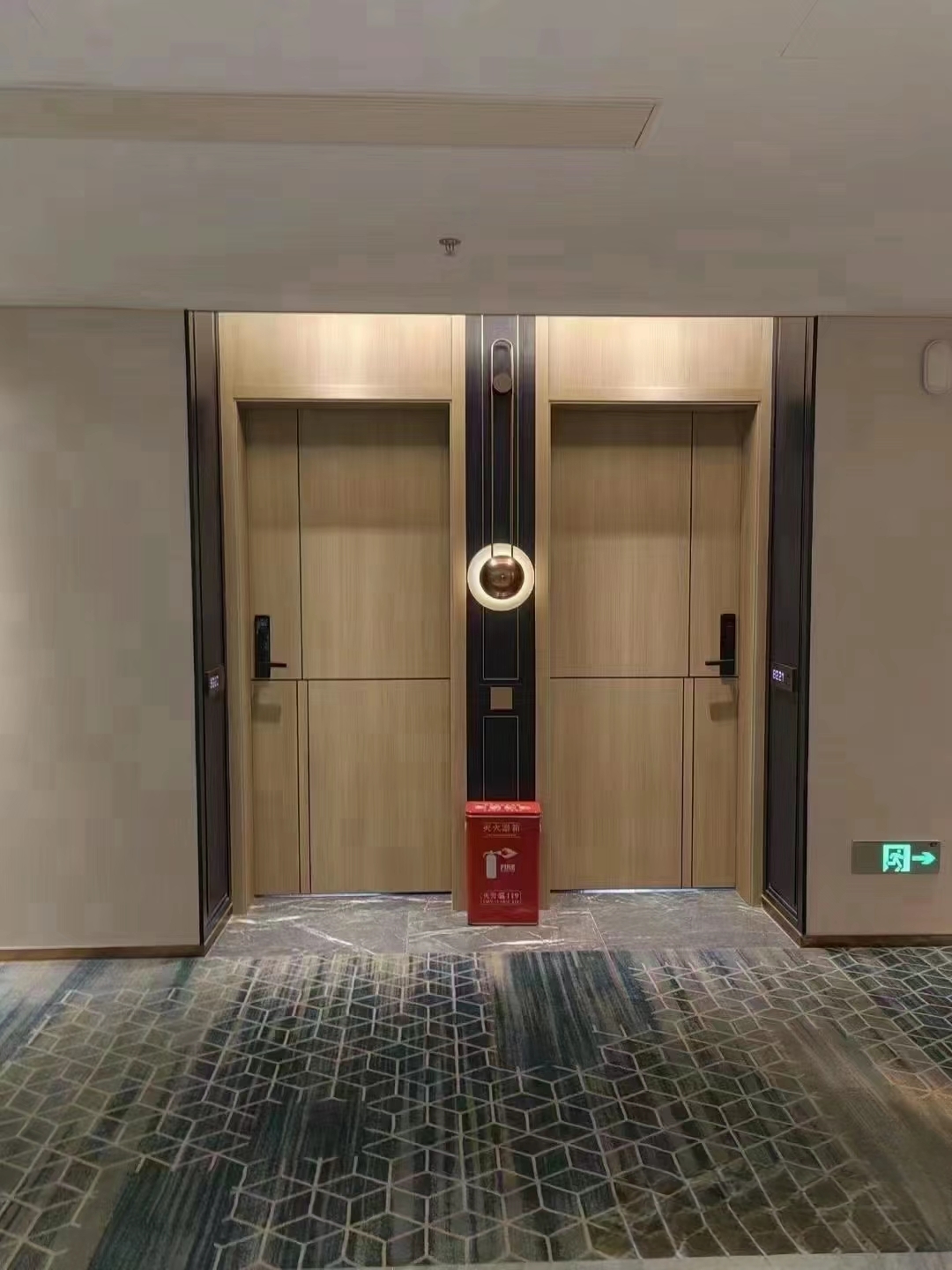 木塑门树脂门高分子转印门酒店客房门公寓门套装门防水防潮防白蚁(图10)