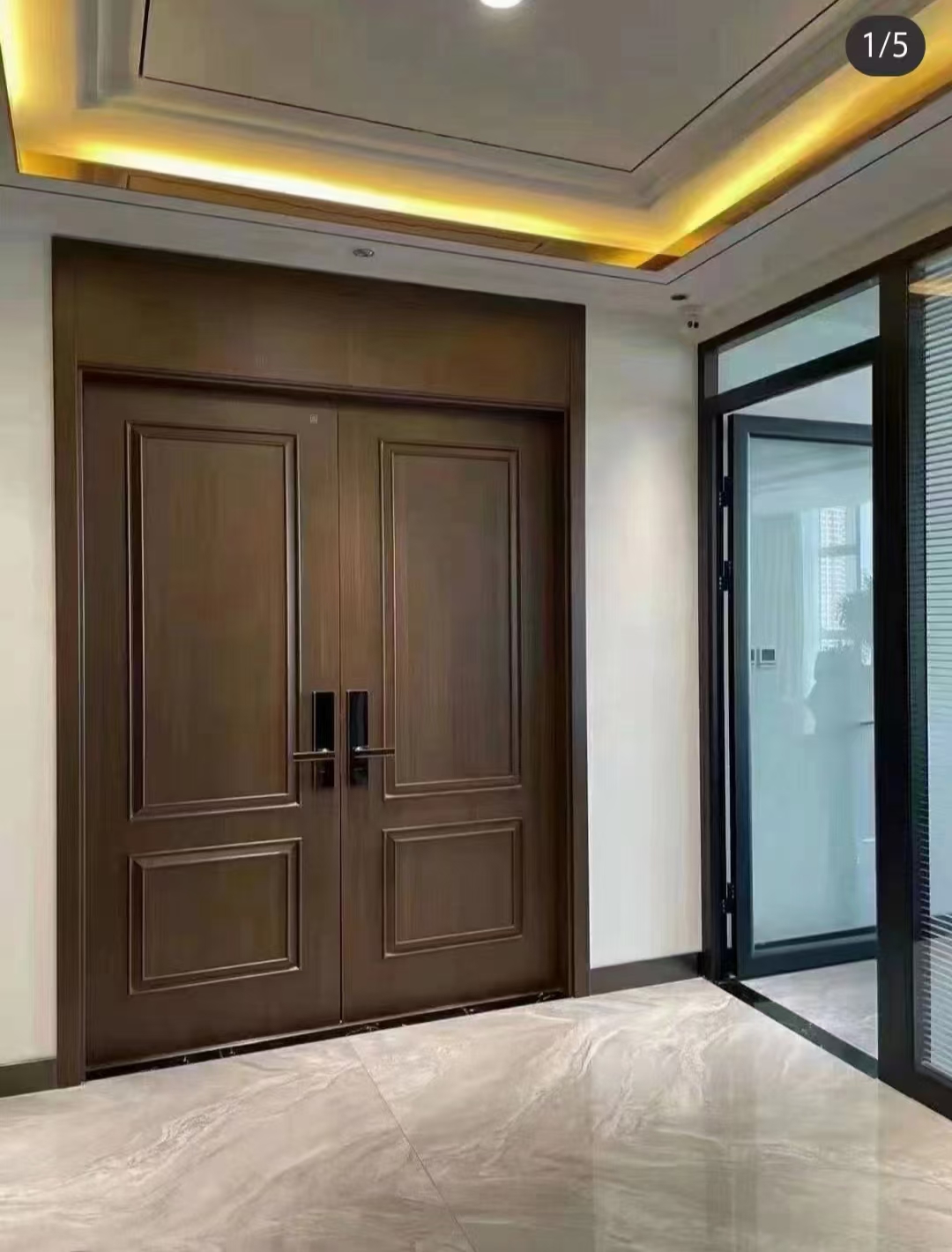 木塑门树脂门高分子转印门酒店客房门公寓门套装门防水防潮防白蚁(图12)