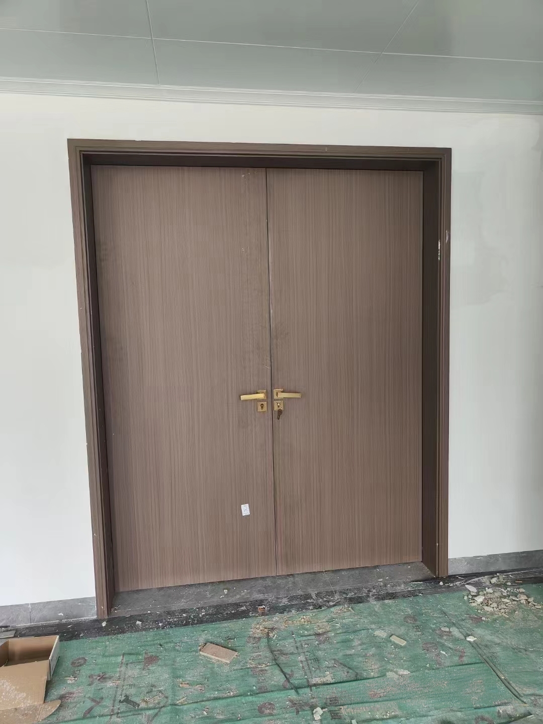 木塑门树脂门高分子转印门酒店客房门公寓门套装门防水防潮防白蚁(图14)