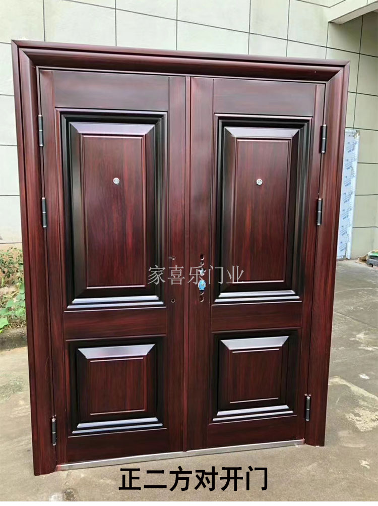 M7公分子母门对开门进户门防盗门工程门特价门钢制门家用自建房门(图16)