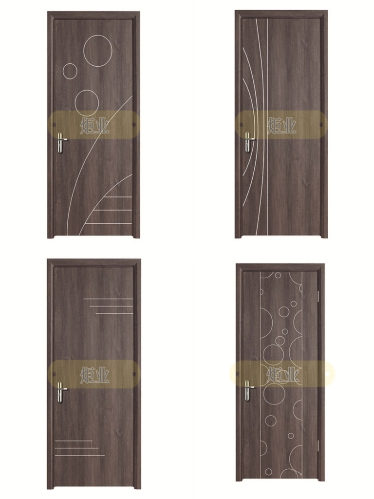 高分子门木塑门转印门树脂门学校门办公室门对开门子母门卫生间门(图9)