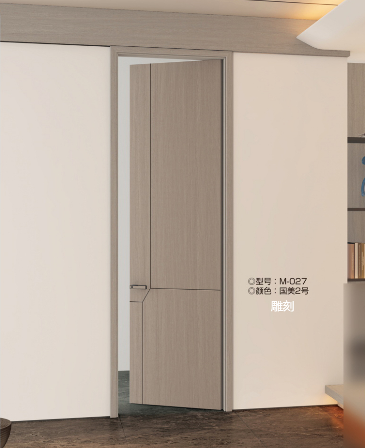 定制多层全实木门室内卧室套装门家用轻奢简约碳晶房间门厂家直销(图26)