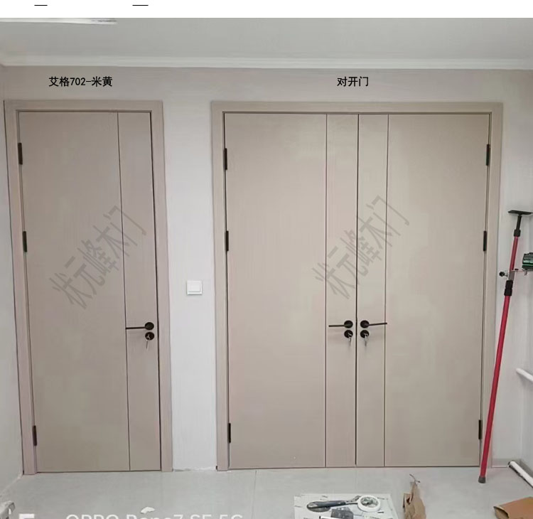 浙江金华永康木门厂家定制室内 房门 卧室门 无漆木门 多层实木门(图9)