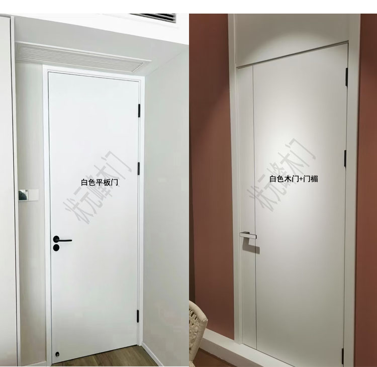 浙江金华永康木门厂家定制室内 房门 卧室门 无漆木门 多层实木门(图7)