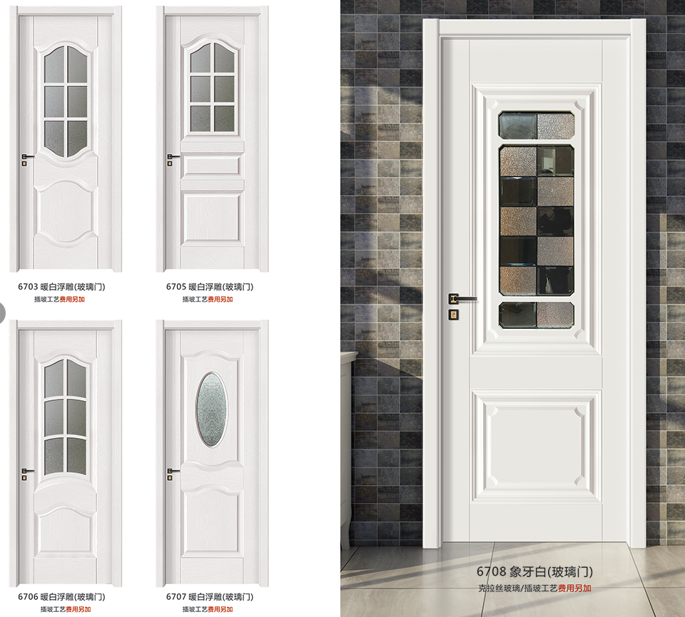 多层实木门定制环保门卧室门室内门套装门复合门房间门现代简约门(图34)