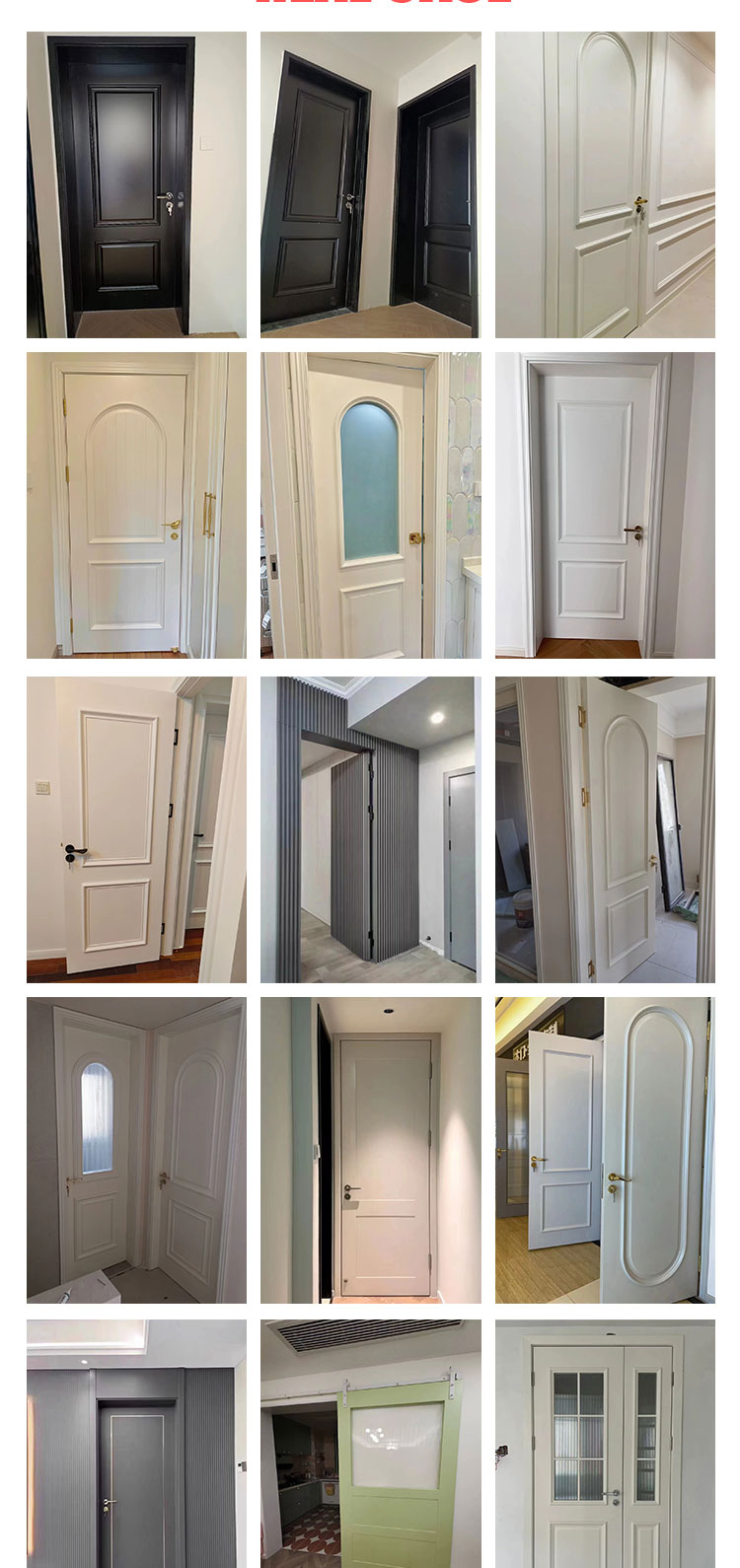 卧室门实木复合多层烤漆门免漆门定做实木门定制室内门包安装(图10)