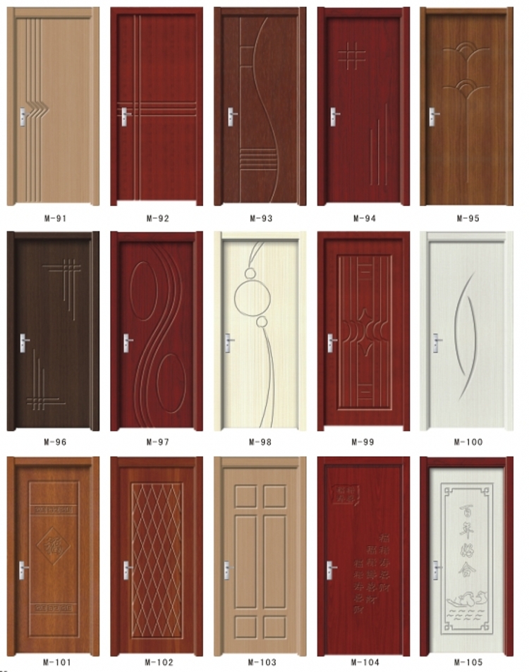 厂家定制C简约环保实木复合家用免漆pvc木教室酒店卧室学校工程门(图9)