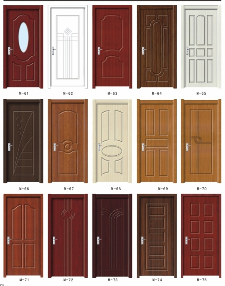 厂家定制C简约环保实木复合家用免漆pvc木教室酒店卧室学校工程门(图7)