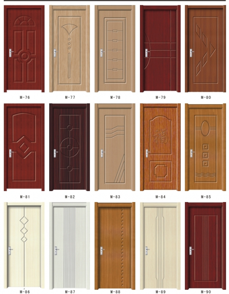 厂家定制C简约环保实木复合家用免漆pvc木教室酒店卧室学校工程门(图10)