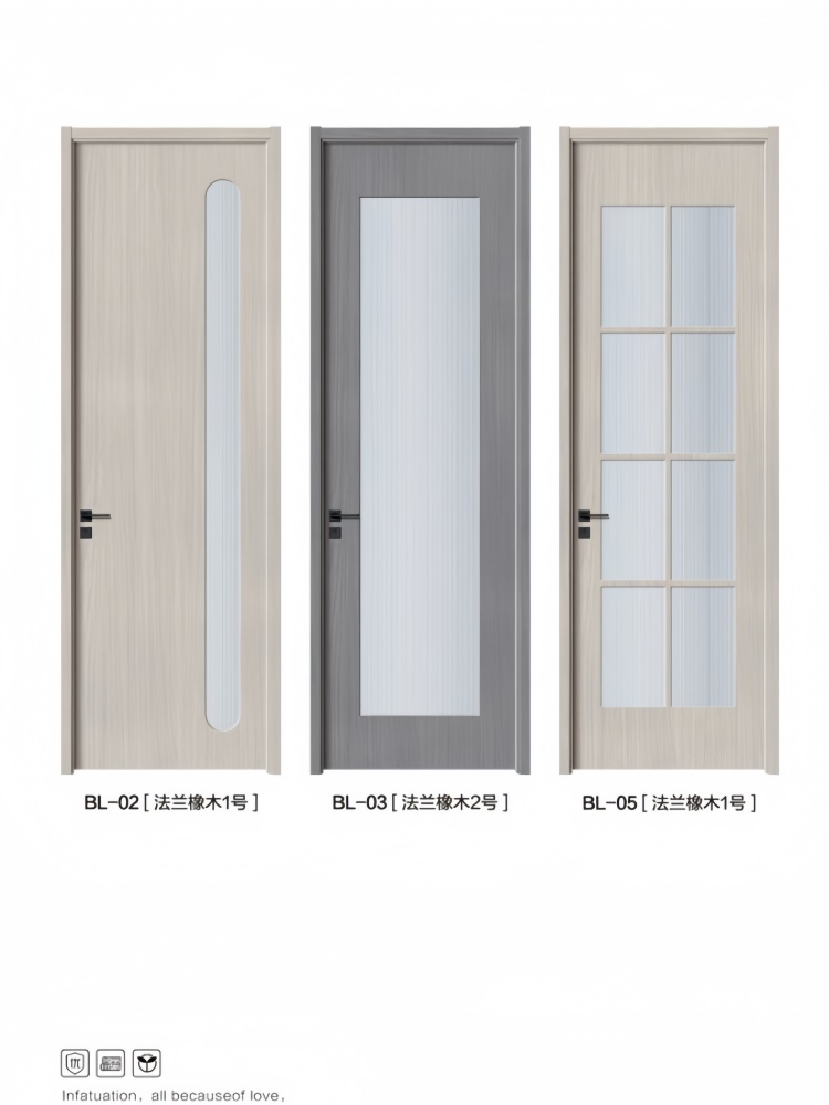 多层实木门定制环保门卧室门室内门套装门复合门房间门现代简约门(图32)