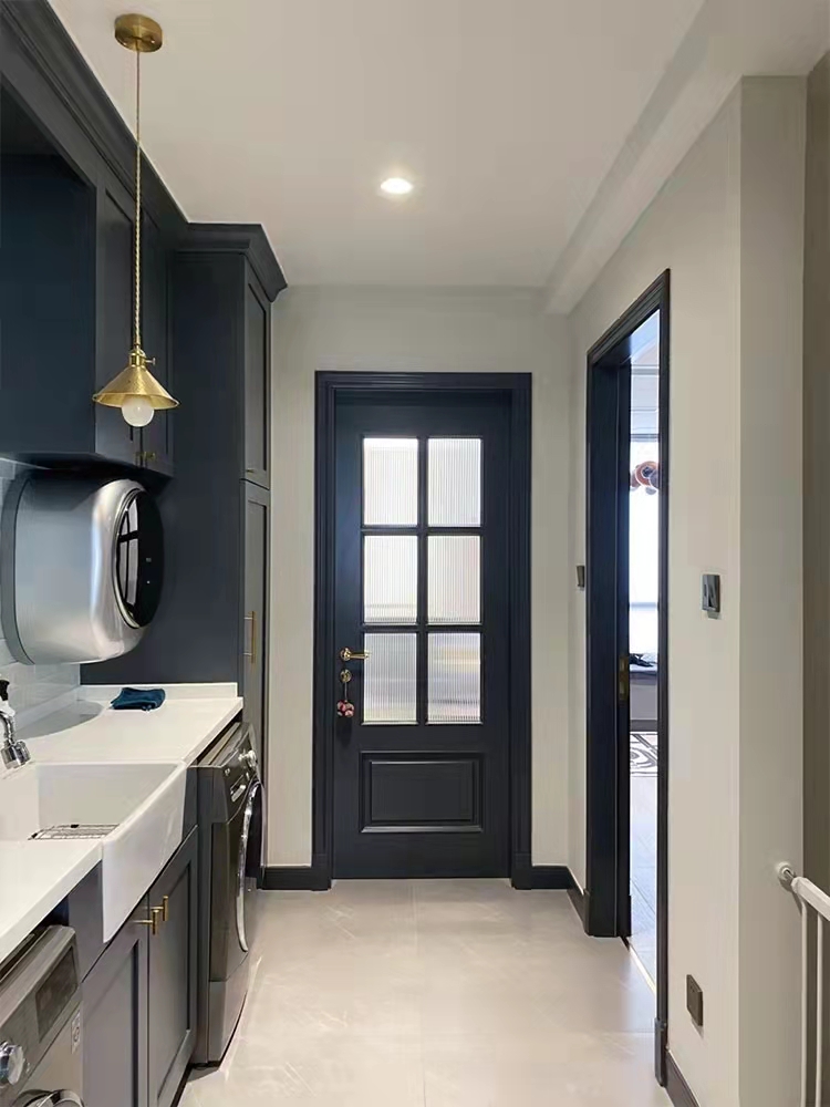 工厂实木复合多层烤漆门卧室门套装门室内门全木门卧室门木门免漆(图3)