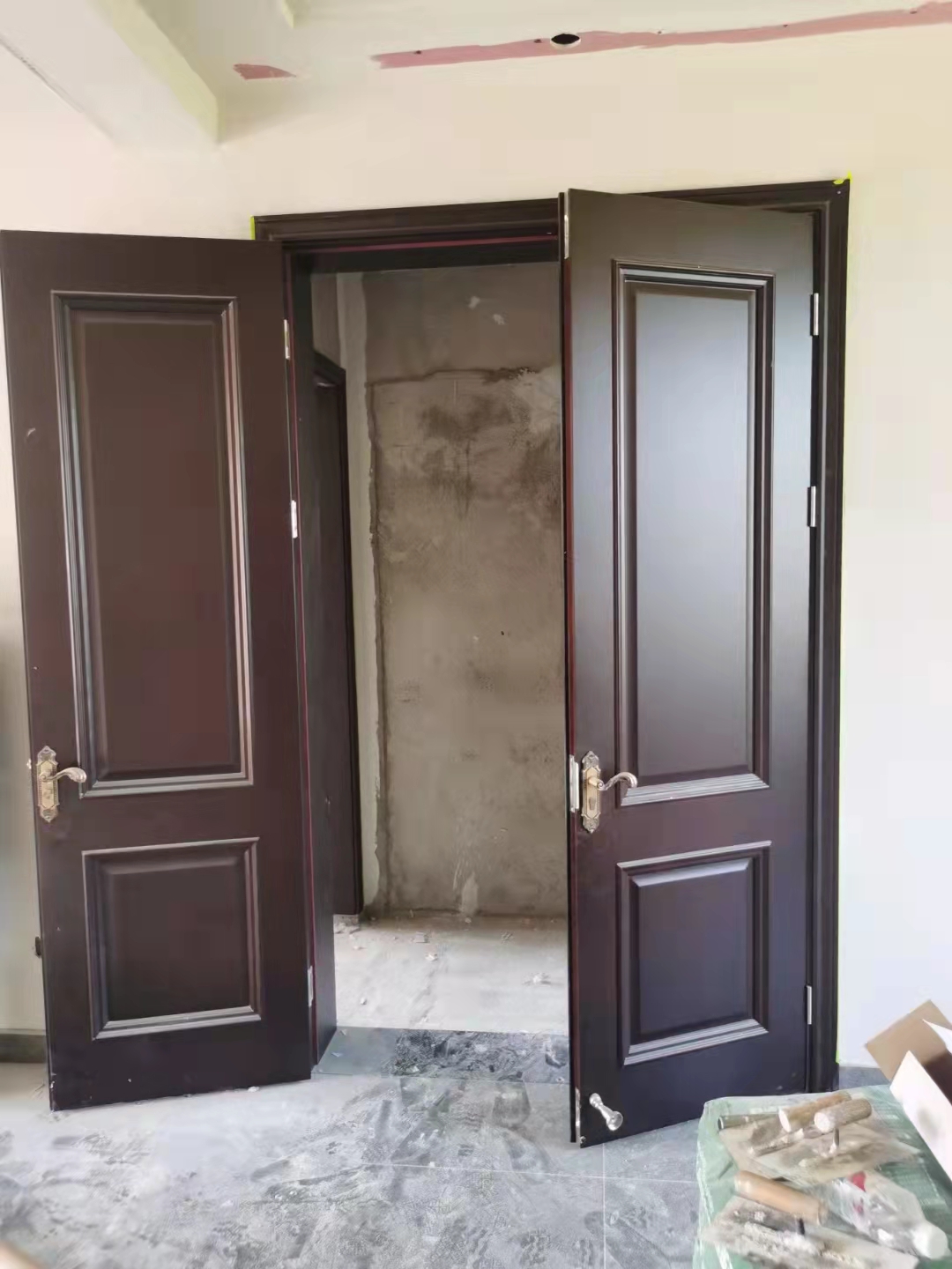 工厂实木复合多层烤漆门卧室门套装门室内门全木门卧室门木门免漆(图5)