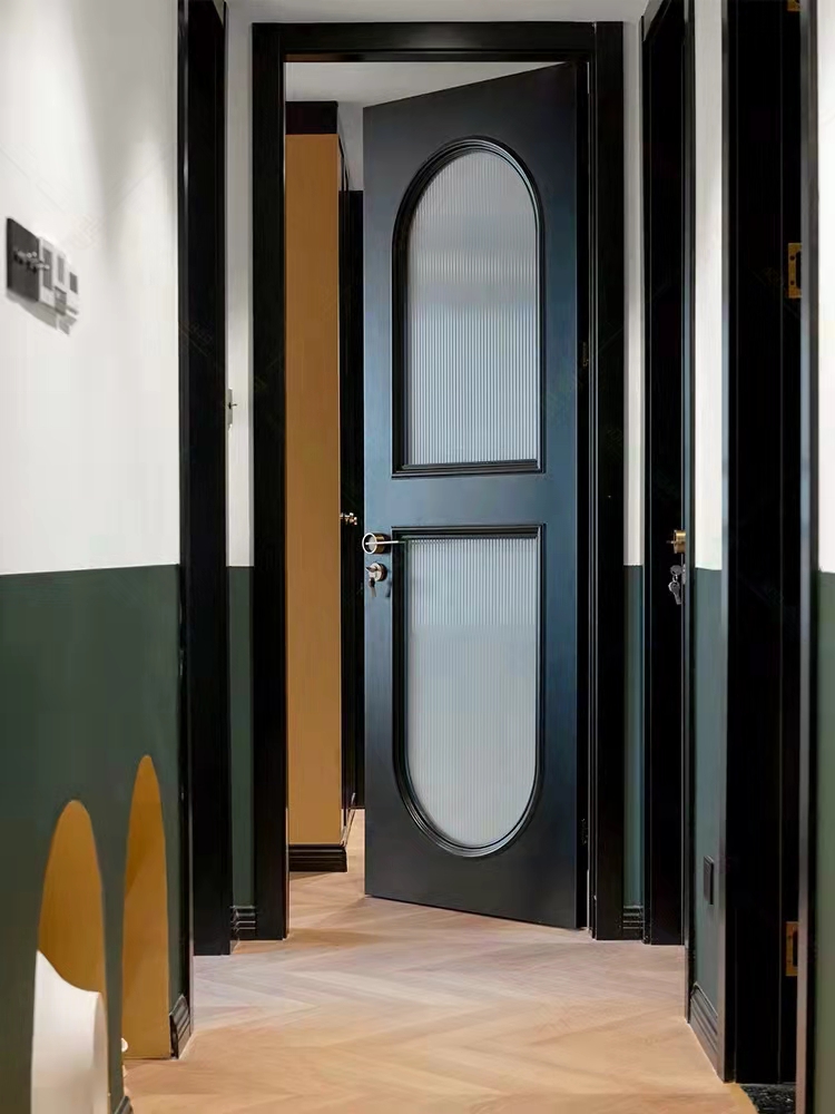 工厂实木复合多层烤漆门卧室门套装门室内门全木门卧室门木门免漆(图7)