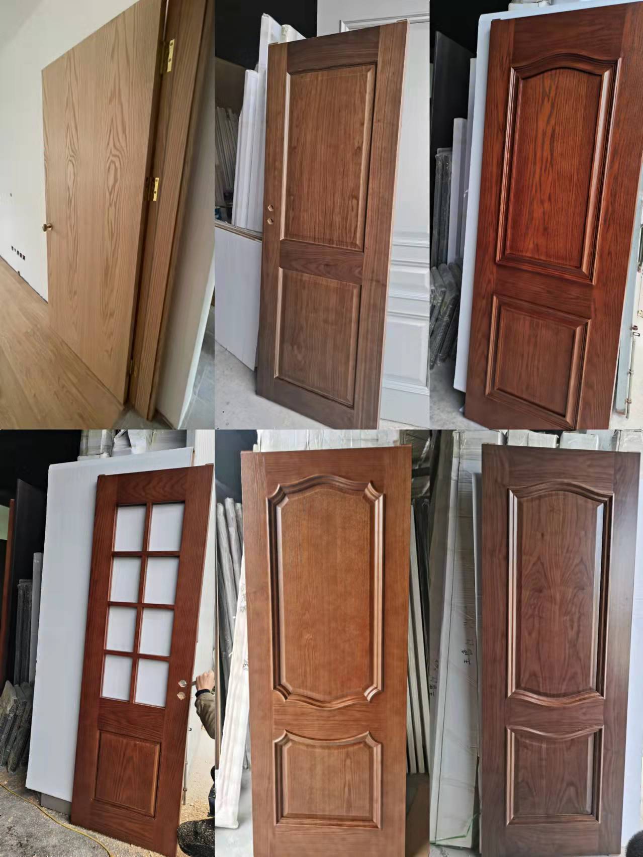 工厂实木复合多层烤漆门卧室门套装门室内门全木门卧室门木门免漆(图13)