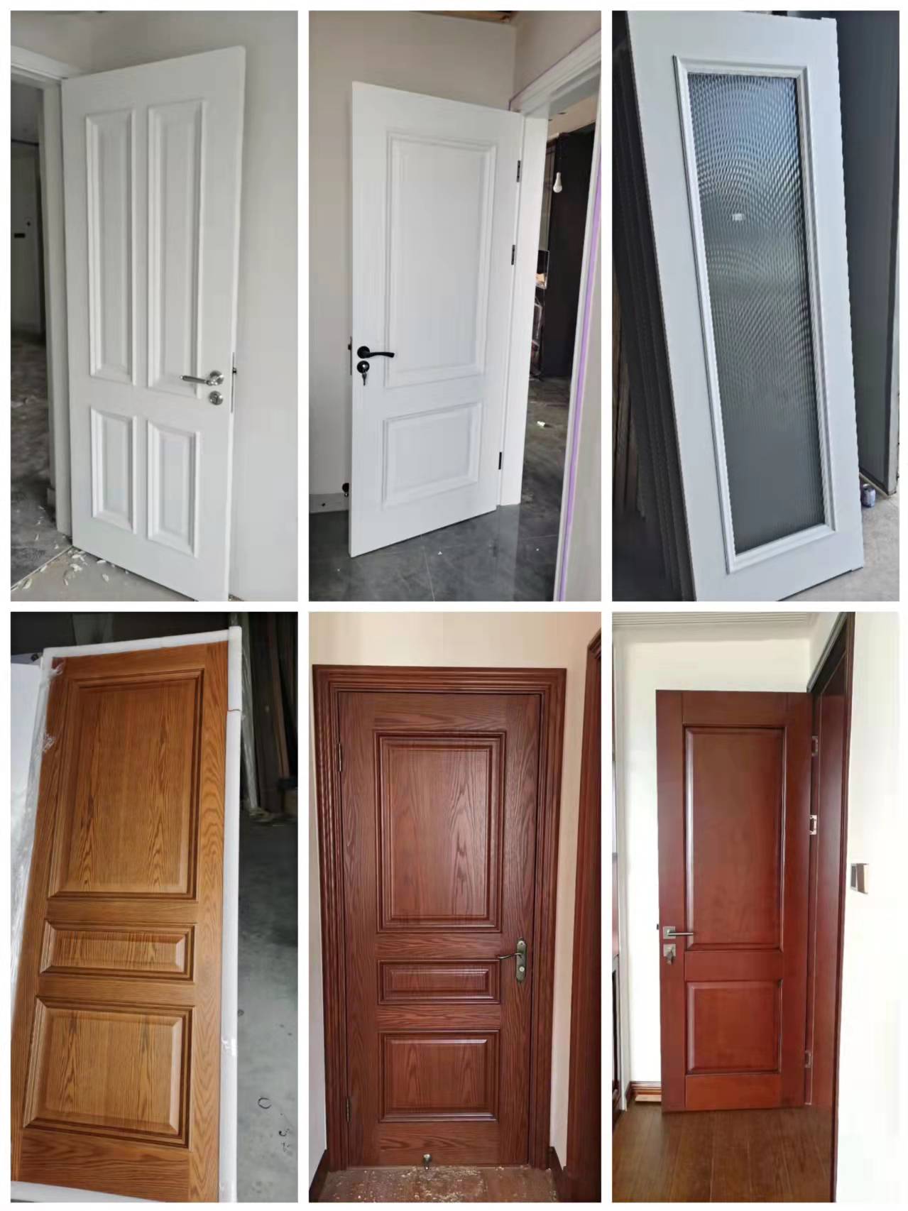 工厂实木复合多层烤漆门卧室门套装门室内门全木门卧室门木门免漆(图18)