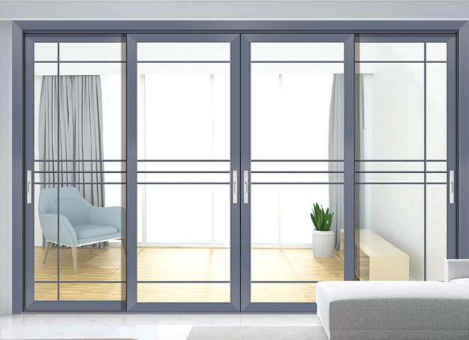 铝合金重型推拉门厨房门阳台卫生间移门客厅浴室隔断商铺三联动门(图4)