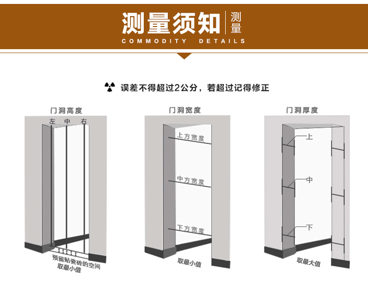 龙銮厕所门铝合金卫生间门淋浴门防水浴室门3c钢化玻璃门白色平开(图8)