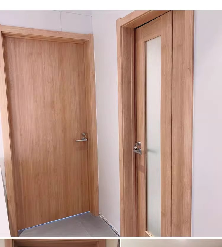 折叠门三七门实木定制玻璃门室内门卧室门现代简约隔断门隐形门(图10)