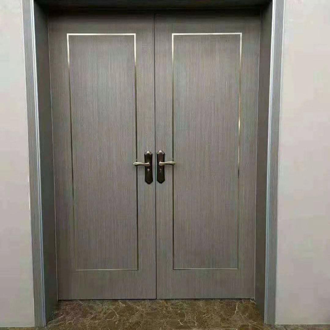 子母门复合免漆门客厅门对开门室内套装门厂家定制卧室门实木(图6)