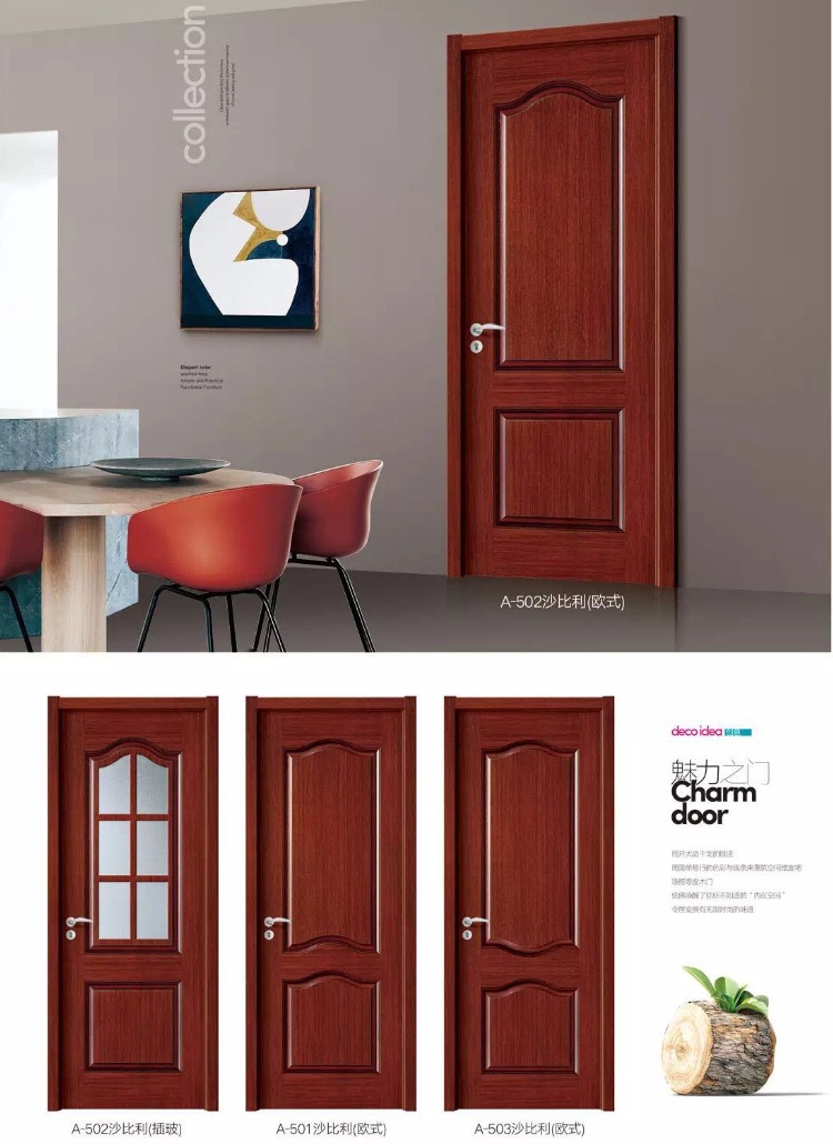 定制家用实木复合卧室门现代室内简约套装门经济型生态烤漆房间门(图29)