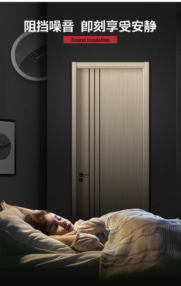 木塑门树脂门WPC门免漆环保防水套装门室内门可定制不开裂简约(图22)