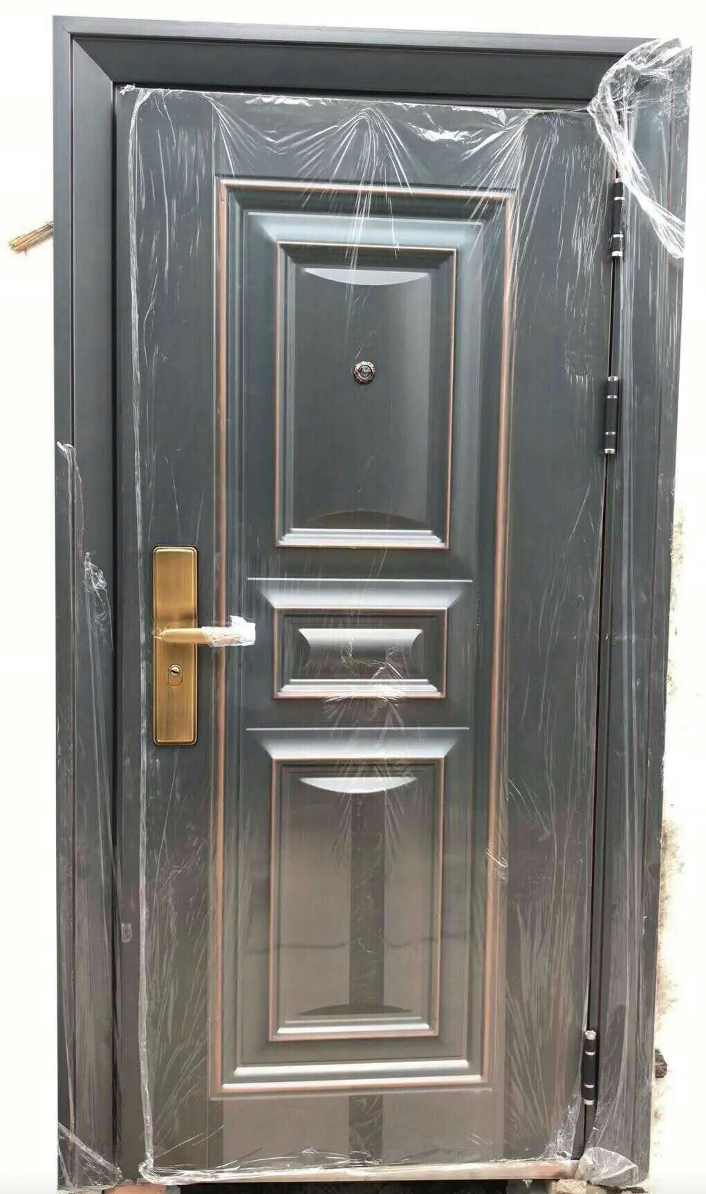 甲级防盗门家用进户入户门锌合金工程门别墅进户门子母防晒防水门(图2)