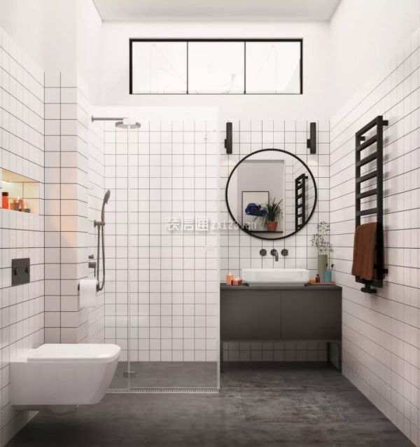 卫生间瓷砖装修效果图