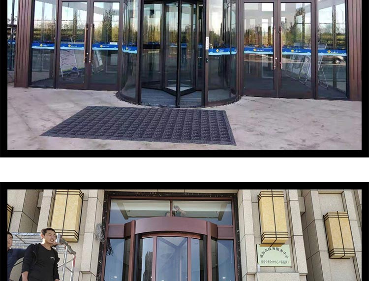 中轴旋转门酒店两翼三翼电动旋转门玻璃商务楼自动感应门肯德基门(图12)