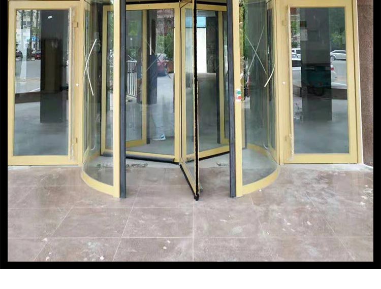 中轴旋转门酒店两翼三翼电动旋转门玻璃商务楼自动感应门肯德基门(图15)