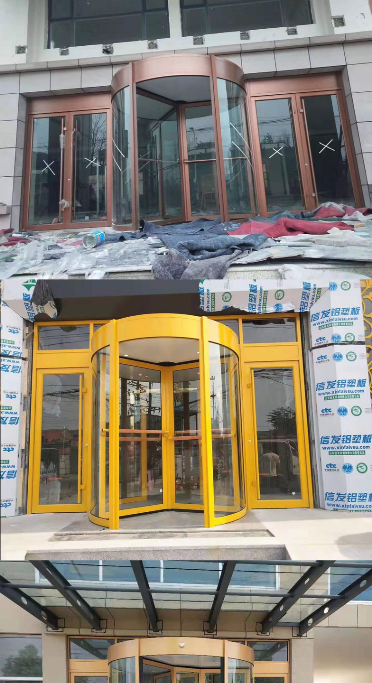 旋转门厂家直销两翼三翼电动手动专业定制酒店自动感应门肯德基门(图6)