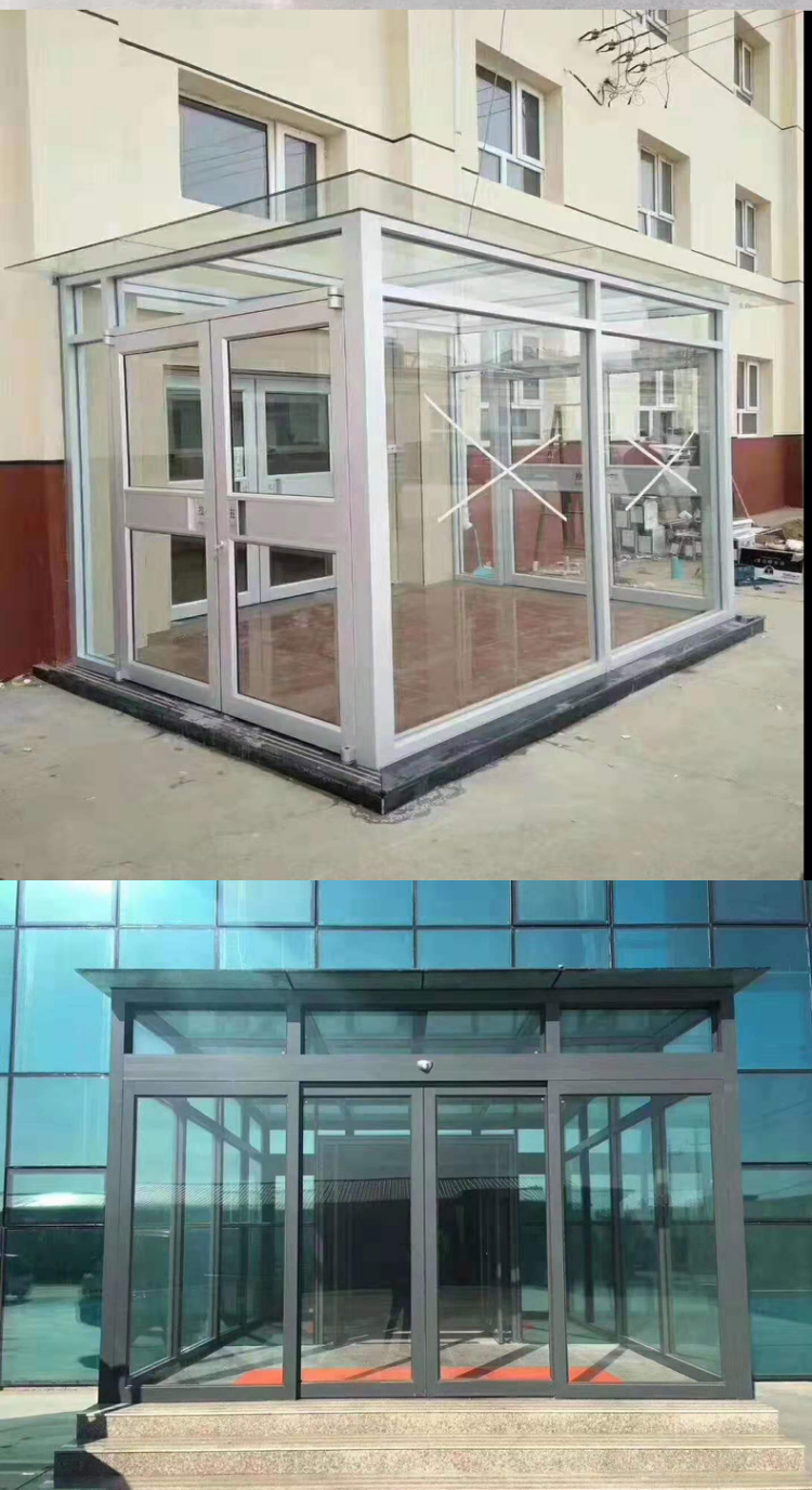 旋转门厂家直销两翼三翼电动手动专业定制酒店自动感应门肯德基门(图8)