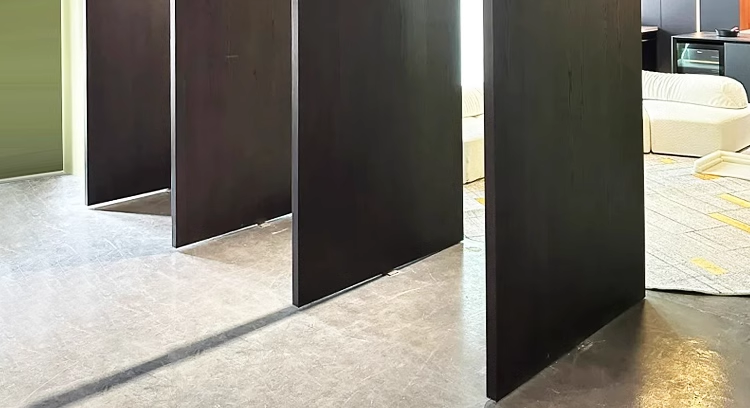 隔断门意式复古隐藏门旋转中偏轴门联动门折叠门扇无轨推拉折叠门(图2)