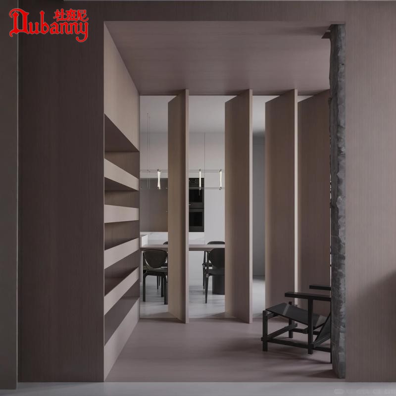 隔断门意式复古隐藏门旋转中偏轴门联动门折叠门扇无轨推拉折叠门(图12)