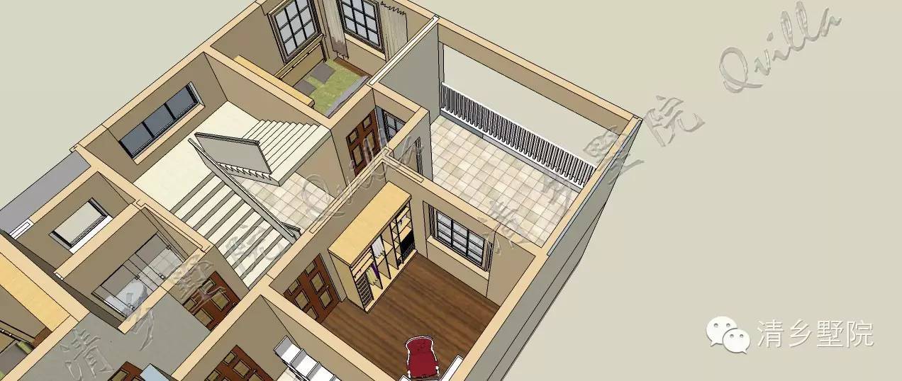 农村兄弟双拼二层半别墅户型图_农村别墅兄弟双拼图纸_新户型兄弟双拼别墅