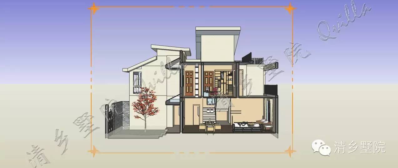 新户型兄弟双拼别墅_农村兄弟双拼二层半别墅户型图_农村别墅兄弟双拼图纸