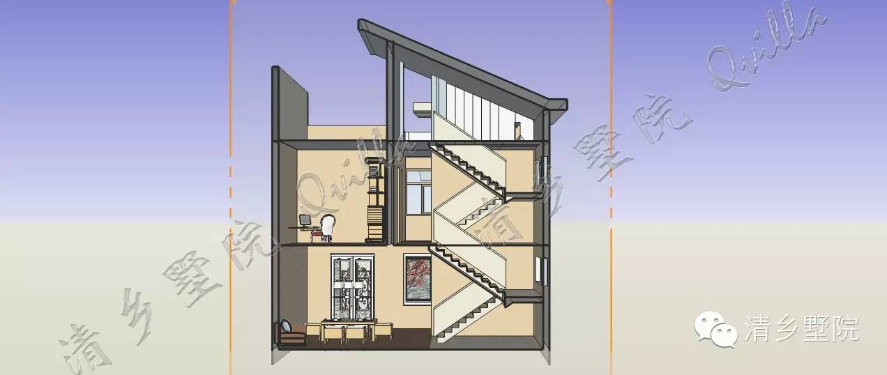新户型兄弟双拼别墅_农村别墅兄弟双拼图纸_农村兄弟双拼二层半别墅户型图