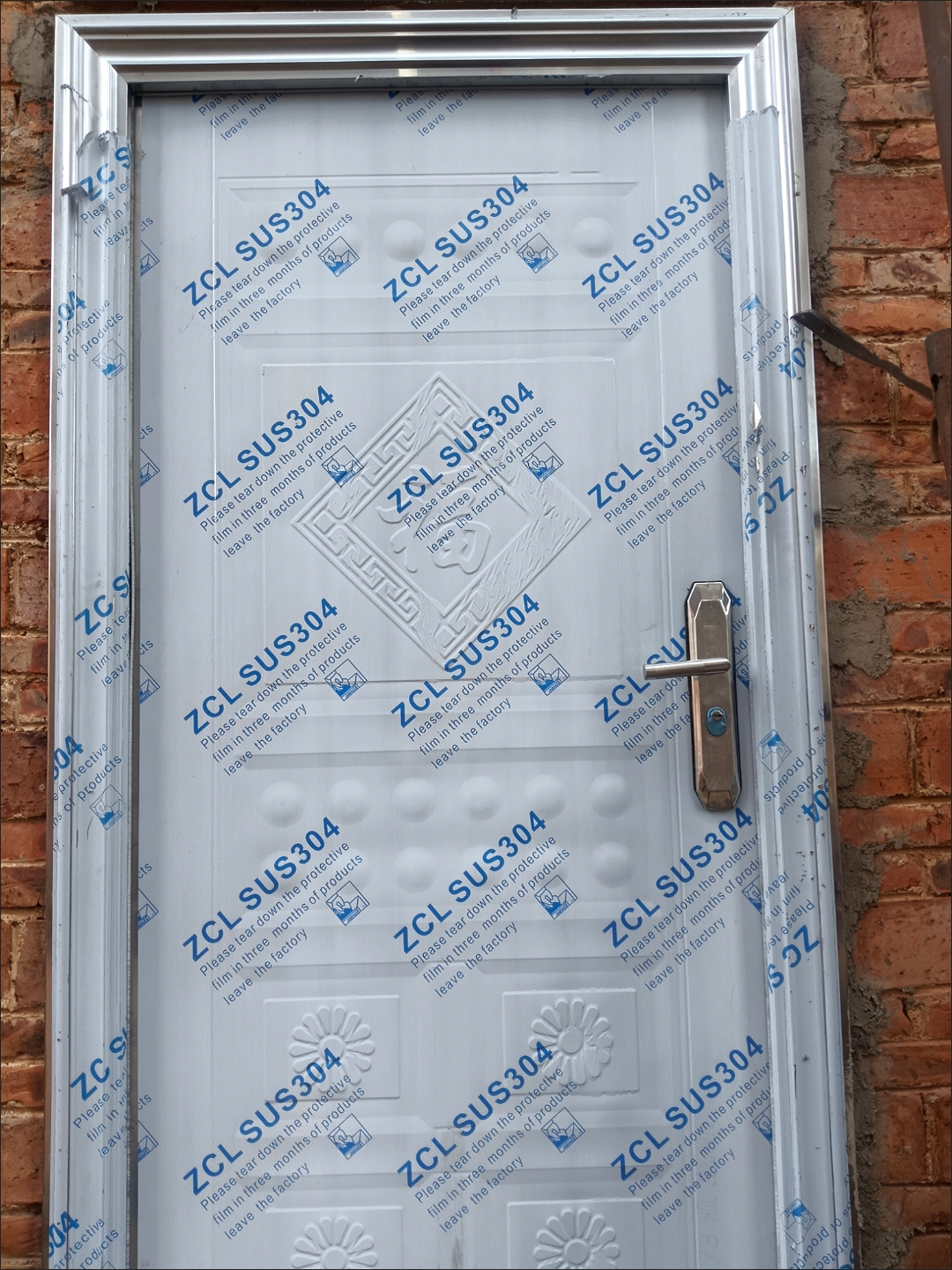 304不锈钢门单门防盗进户门定做家用农村自建房工程加厚不绣钢门(图14)