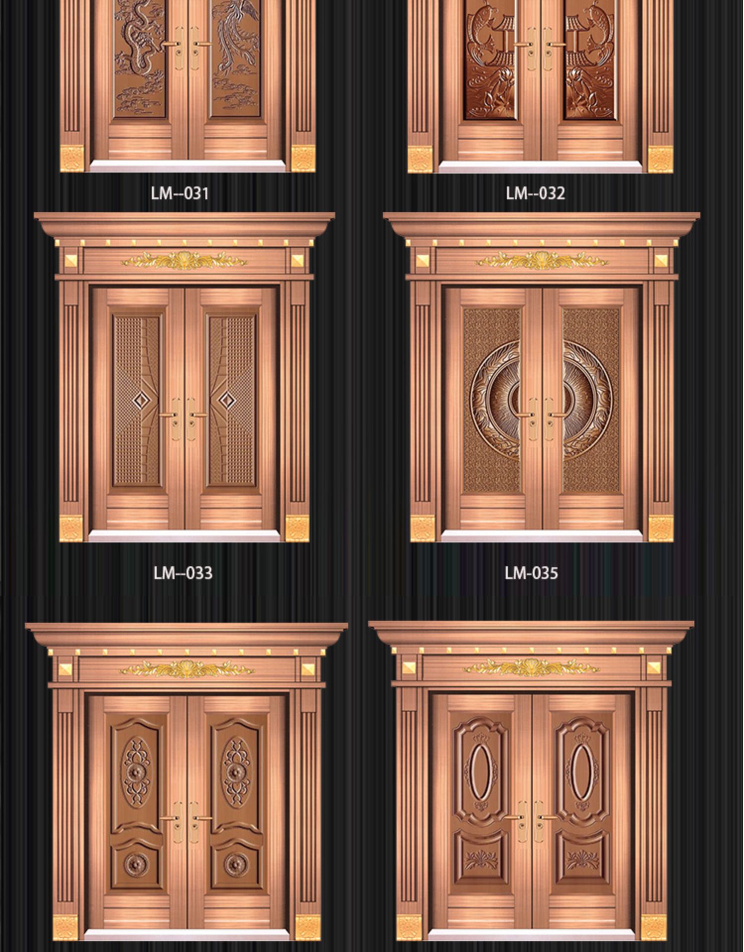 304不锈钢门防盗门进户门对开门罗马柱大门农村大门阳台门庭院门(图6)