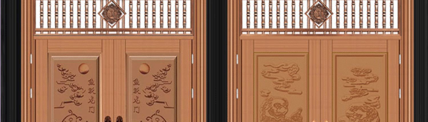 304不锈钢门防盗门进户门对开门罗马柱大门农村大门阳台门庭院门(图14)