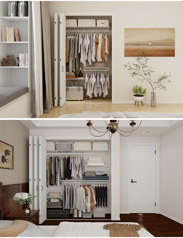 骊住日本品质衣柜折叠门进口五金衣柜门衣帽间门收纳壁橱门CR-LAA(图15)