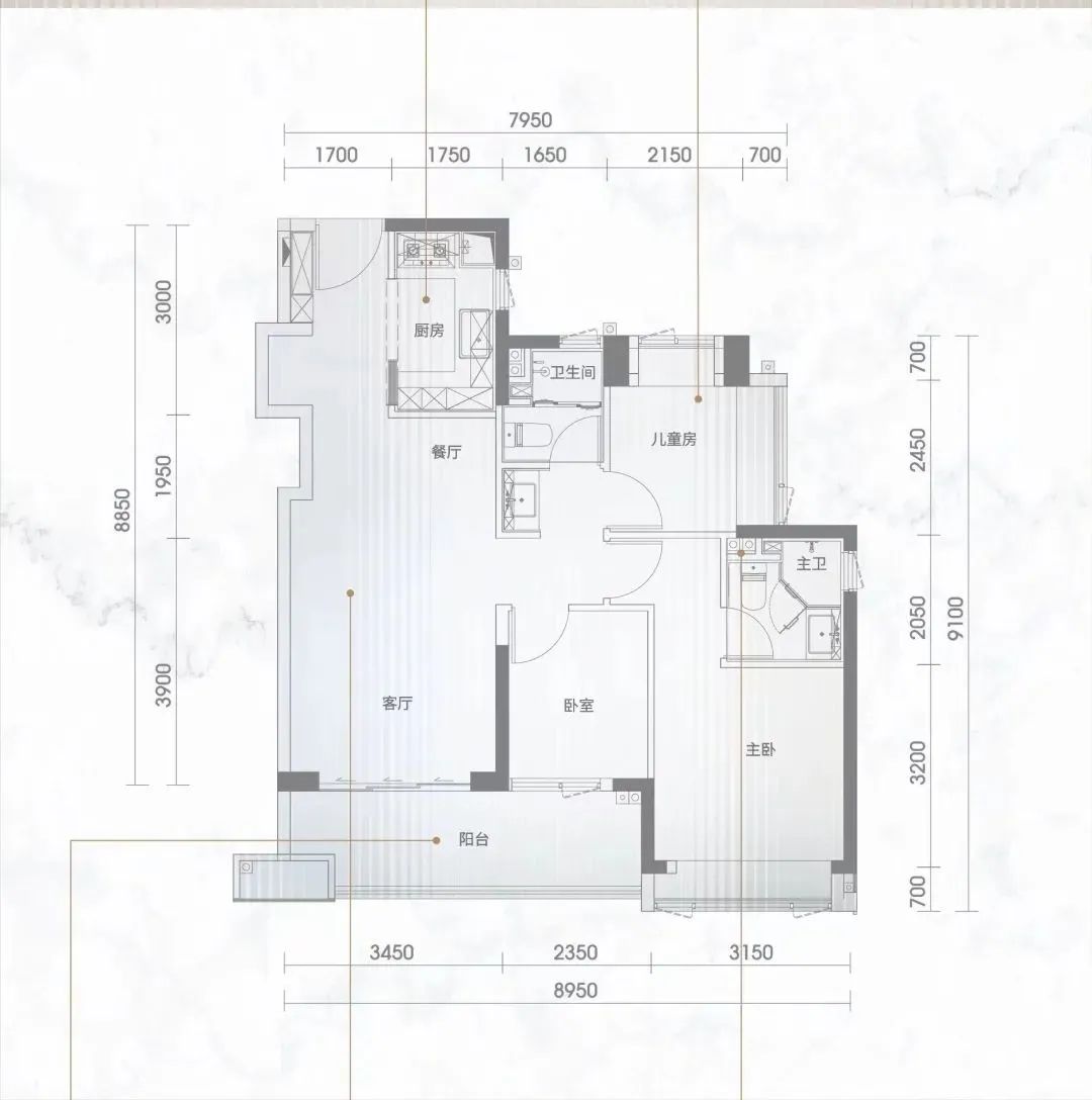 89-110㎡3-4房,华润两大限价盘户型图出炉!(图4) 户型中庭是什么意思_滨海御庭2期户型图_庭墅是什么意思
