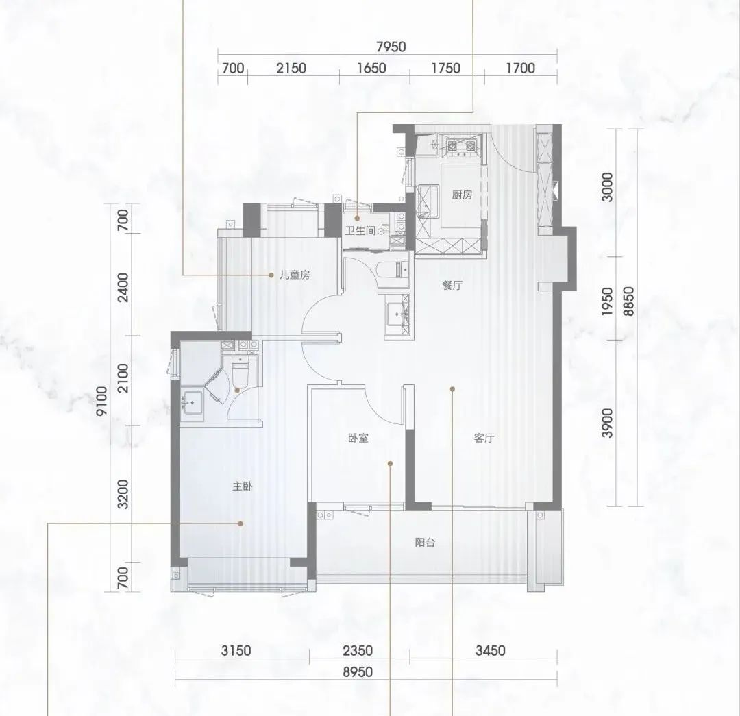 89-110㎡3-4房,华润两大限价盘户型图出炉!(图5) 滨海御庭2期户型图_户型中庭是什么意思_庭墅是什么意思