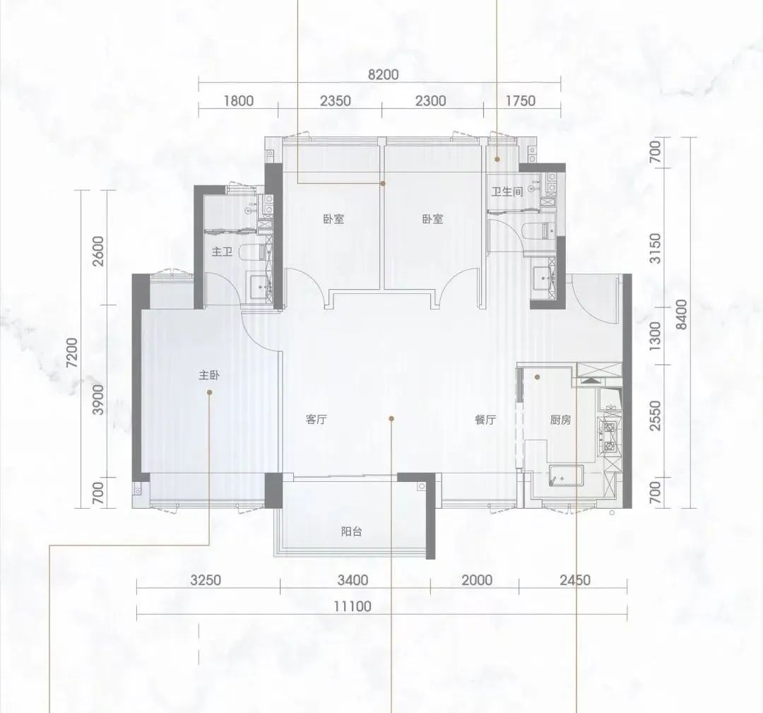 89-110㎡3-4房,华润两大限价盘户型图出炉!(图7) 庭墅是什么意思_滨海御庭2期户型图_户型中庭是什么意思