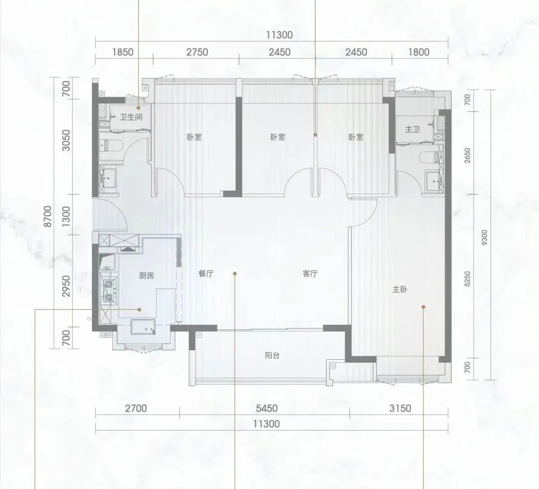 89-110㎡3-4房,华润两大限价盘户型图出炉!(图9) 庭墅是什么意思_户型中庭是什么意思_滨海御庭2期户型图