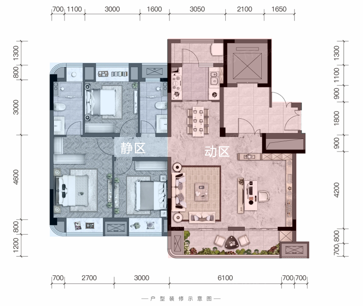 不同面积段:“大三房”户型设计,改善迭代升级!(图1) 户型设计app_户型设计平面图_户型设计