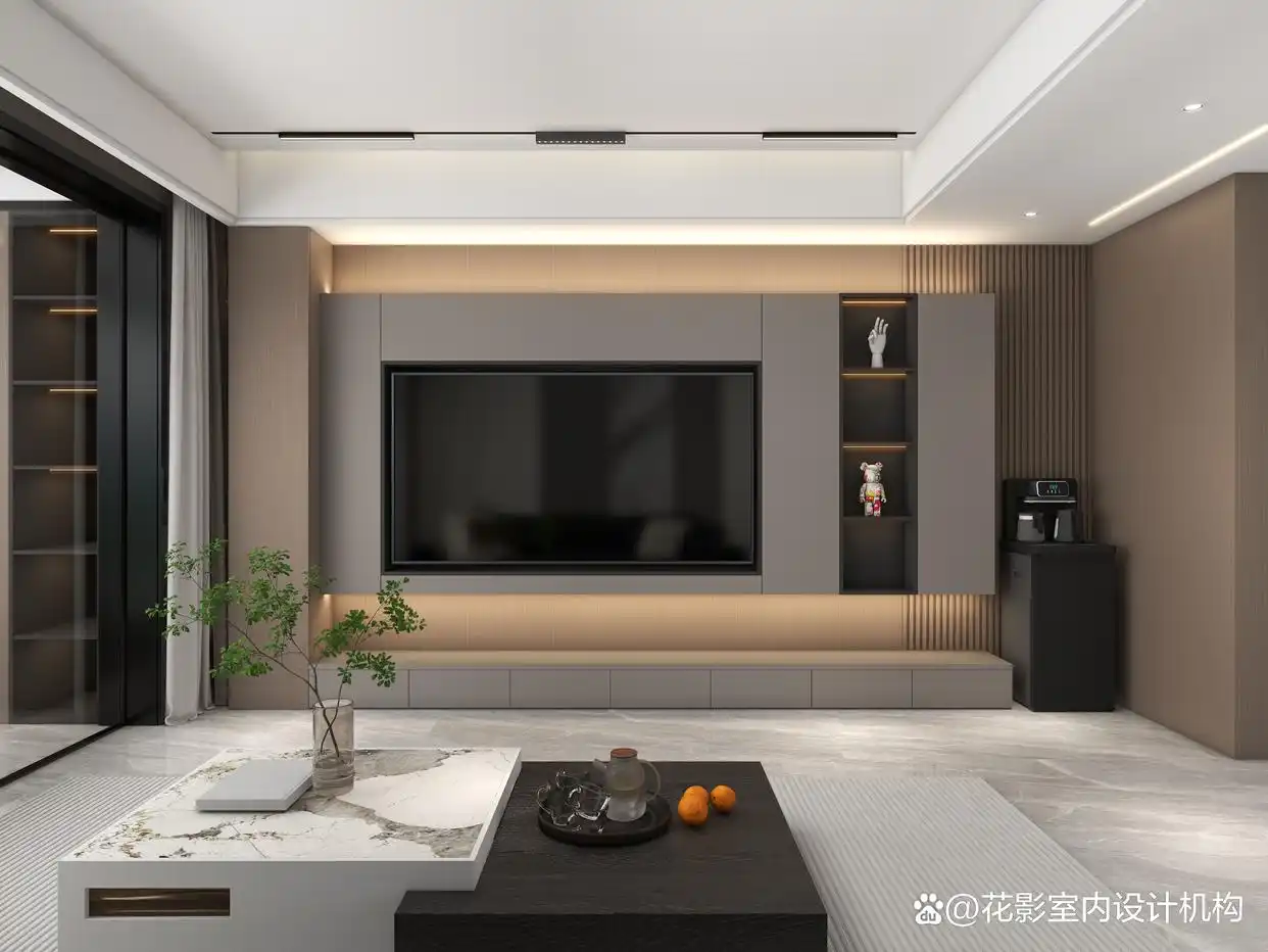 这是我见过最漂亮的家:光一个电视背景墙让无数人效仿,有高级感(图10) 电视墙效果图100张_墙布电视墙效果图_效果电视墙图墙布怎么贴