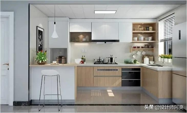 醒醒!厨房只考虑橱柜和布局?难怪中看不中用(图2) 橱柜设计图厨房_橱房橱柜设计_厨房橱柜布局规划图解