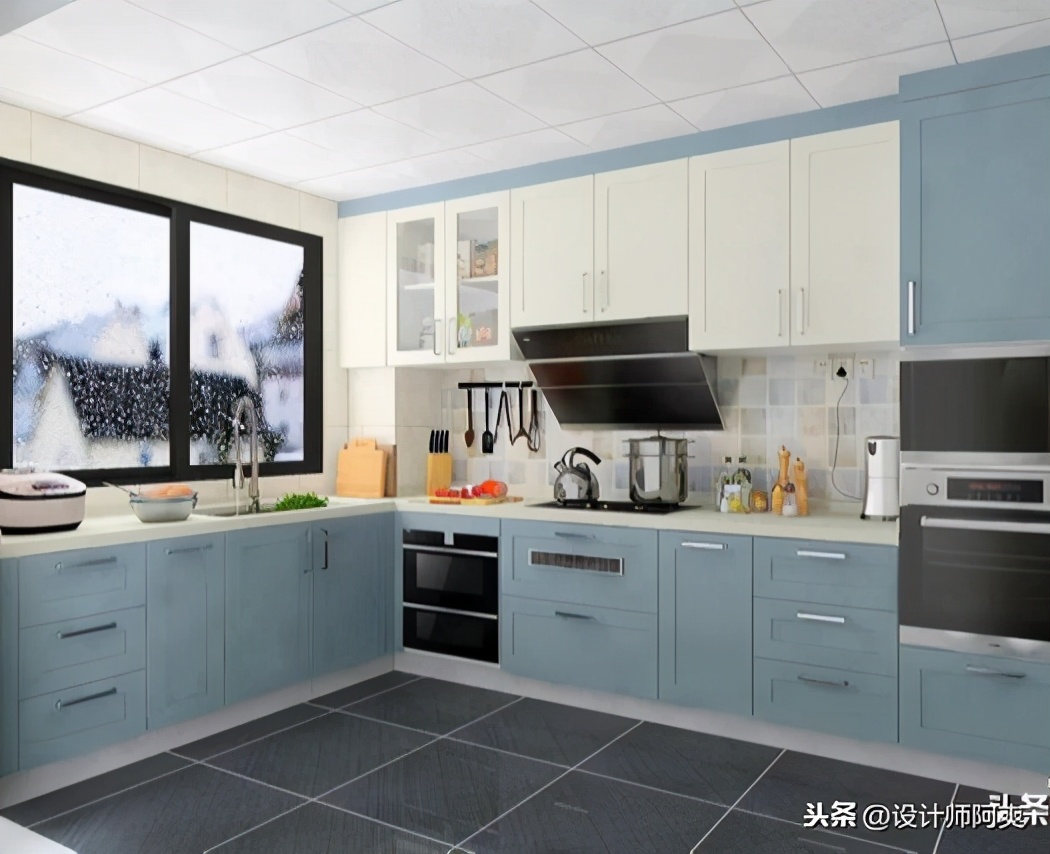 醒醒!厨房只考虑橱柜和布局?难怪中看不中用(图17) 厨房橱柜布局规划图解_橱房橱柜设计_橱柜设计图厨房