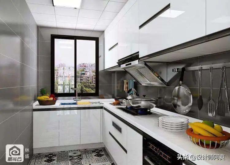 醒醒!厨房只考虑橱柜和布局?难怪中看不中用(图18) 橱房橱柜设计_橱柜设计图厨房_厨房橱柜布局规划图解